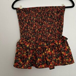 Olivaceous Vibrant Floral Top